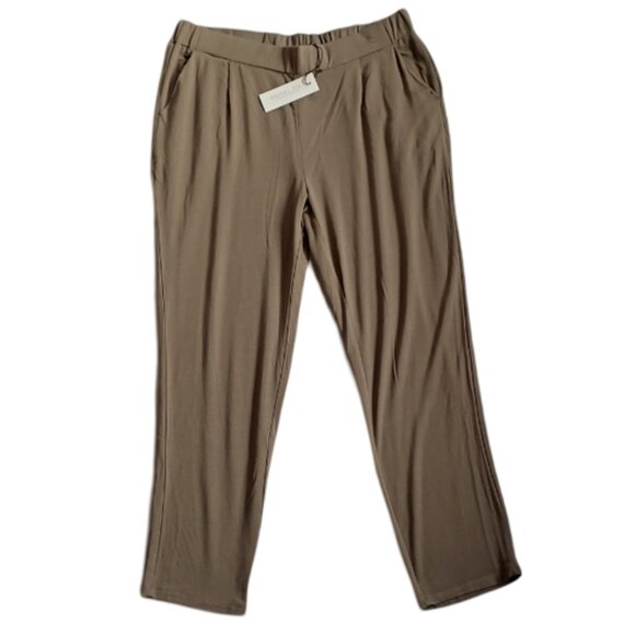 Rachel Zoe Olive Jersey Lounge/Jogger Pant NEW- Sz. 1X - Picture 1 of 7